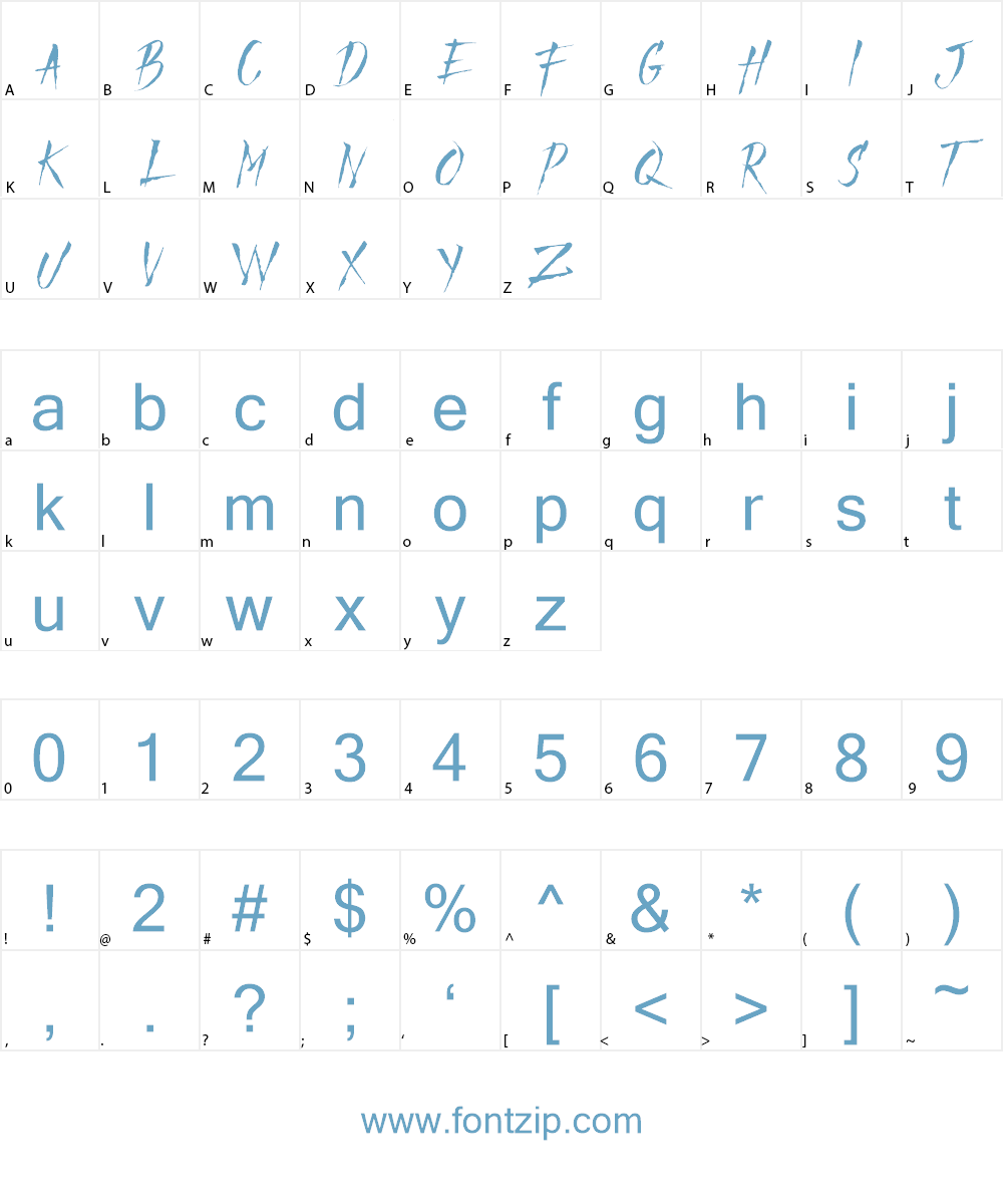 Mad Faith DEMO Font Character